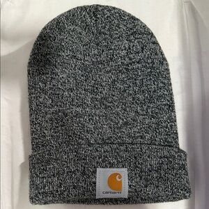 Carhartt Black and White Knit Beanie